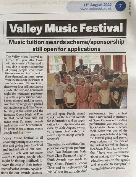 Image of Valley Music Festival, Applications to be in by 20th August 2022